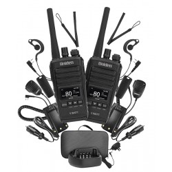 Uniden UH755-2 Deluxe Twin 80 CH 5 Watt UHF CB Splashproof Handheld Radio Pack