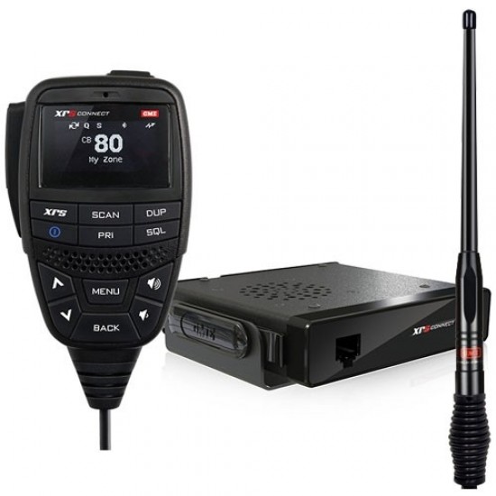 GME XRS370C4P Connect Bluetooth Compact Hideaway UHF CB + AE4704B Antenna