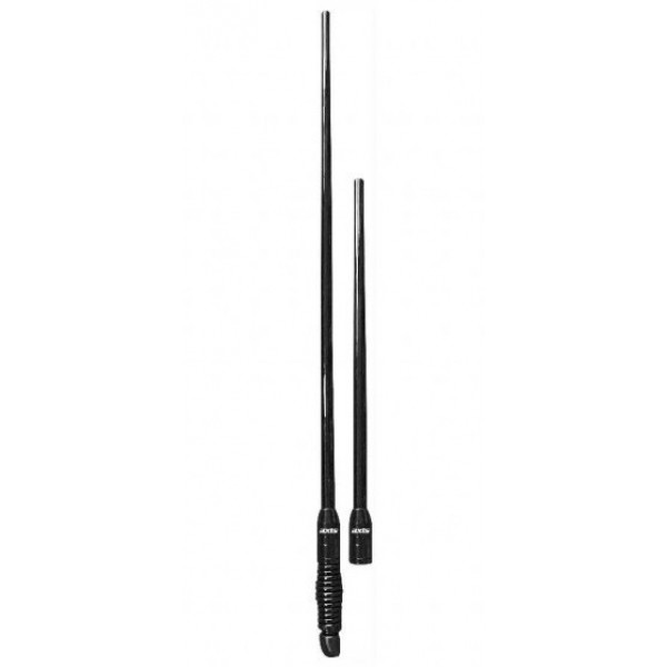 Axis AKU4TWIN 7dB + 4db Removable Black Ground Independant UHF CB Antenna Kit