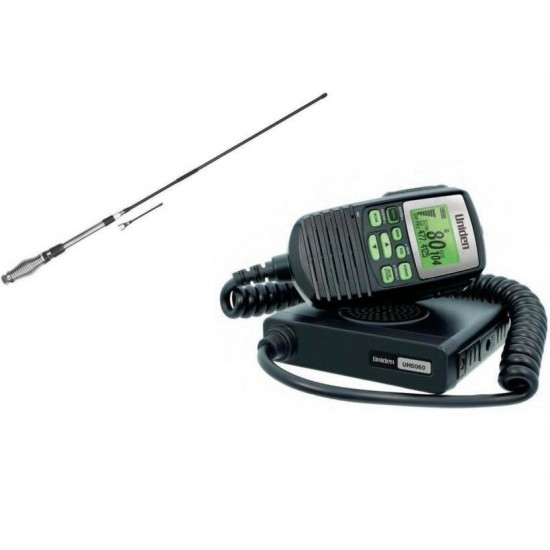Uniden UH5060 80 CH UHF CB RADIO + AT880 6.5dBi Antenna Pack Uniden UH5060 80 CH UHF CB RADIO + AT880 6.5dBi Antenna Pack