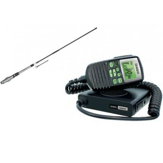 Uniden UH5060 80 CH UHF CB RADIO + AT880 6.5dBi Antenna Pack