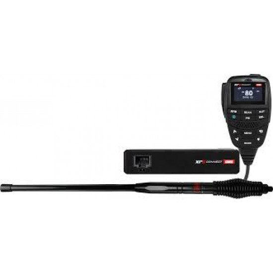 GME XRS330COB XRS UHF CB Connect Outback Pack with Compact AE4707B 2.1dBi Black Antenna