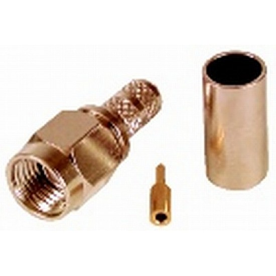 RF Adaptor SMA Male Crimp Plug (RG 58)