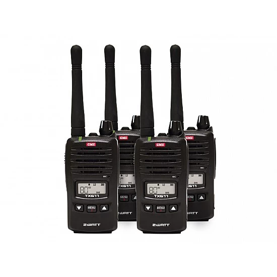 GME TX677 Quad Pack 80 Channel UHF CB Handhelds GME TX677 Quad Pack 80 Channel UHF CB Handhelds