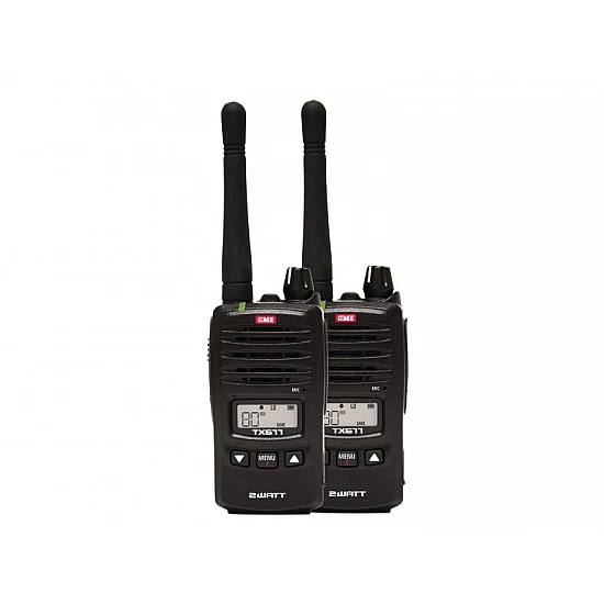 GME TX677 Twinpack 80 Channel UHF CB Handhelds GME TX677 Twinpack 80 Channel UHF CB Handhelds