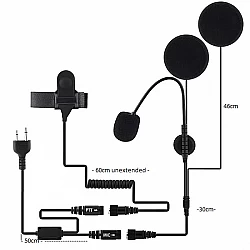 RSA Motorcycle Helmet Kit with Noise Cancelling Mic to suit Icom 41 Series RSA Motorcycle Helmet Kit with Noise Cancelling Mic to suit Icom 41 Series