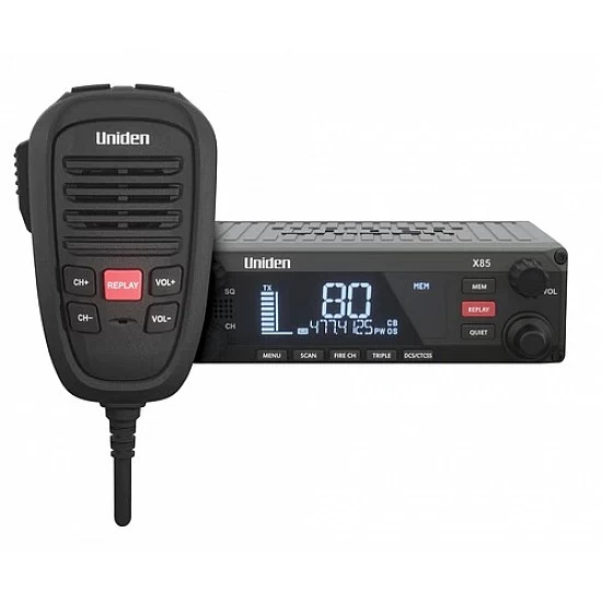 Uniden X85 80 Channel Din Size Mount Truck UHF CB Radio