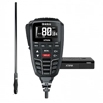 Uniden XTRAK 80 UHF CB Radio & AT500BK 5.5dBi Antenna Kit Uniden XTRAK 80 UHF CB Radio & AT500BK 5.5dBi Antenna Kit