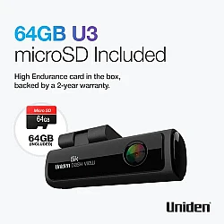 Uniden Dash View 60+ 5K WiFi Dash Cam 64GB
