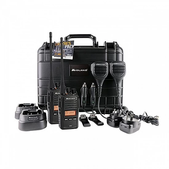 Midland G18-2TP  5W UHF Handheld CB Radio 80CH Tradies Pack