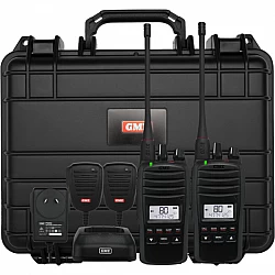 GME TX6600STP Twin Pack 5 watt IP67 Handheld UHF CB Radios