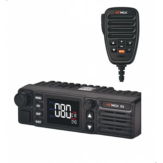 MGX D1 Compact UHF CB Radio 12-24 with Noise Cancelling IP67 Microphone MGX D1 Compact UHF CB Radio 12-24 with Noise Cancelling IP67 Microphone