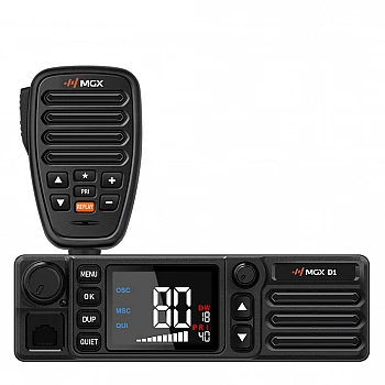 MGX D1 Compact UHF CB Radio 12-24 with Noise Cancelling IP67 Microphone