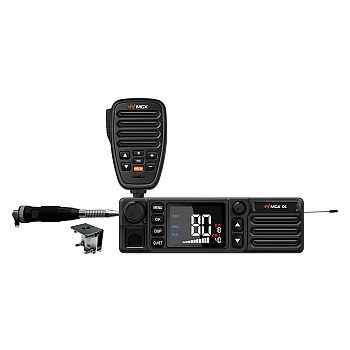 MGX D1 PRO UHF CB with  6dBI Stainless Steel Antenna + Bracket