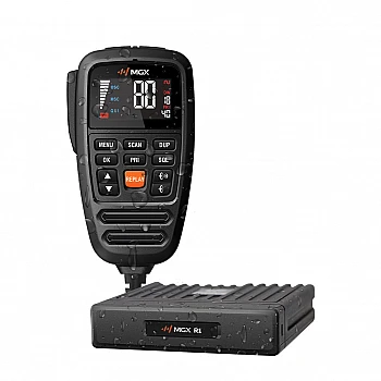 MGX R1 UHF CB Waterproof Remote Mic  with Noise Cancelling and Dual Speakers