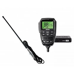 Uniden X76 Compact 80 Channel UHF CB + 5dBi Bullabar Antenna Kit