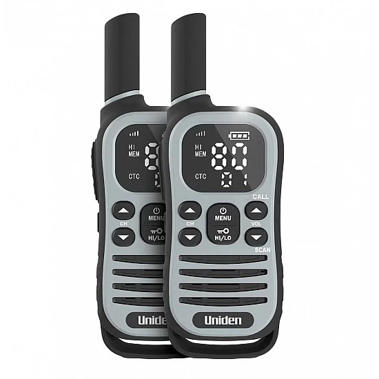 Uniden UH615-2DLX 2W Uhf CB  Adventure Radio Twin Pack