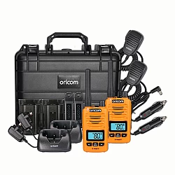 Oricom DTXTP600 Orange 5 Watt IP67 Waterproof Handheld UHF CB Radio Trade Pack