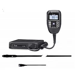 Icom IC-455 80 Channel UHF CB + RFI CDQ5000 CDQ34 Twin Antenna Bundle