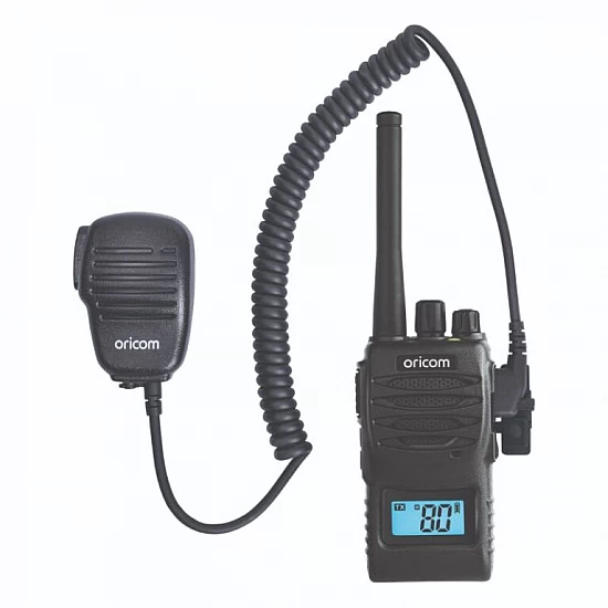 Oricom UHF5400 splashproof 5 Watt Handheld UHF CB Radio with Speaker Microphone