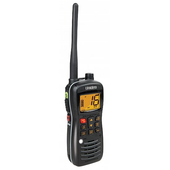 Uniden MHS127 Submersible/ Waterproof* 5W VHF Marine Radio that Floats