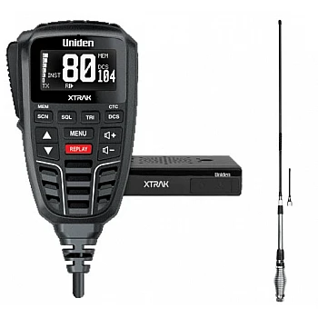 Uniden XTRAK 80 UHF CB Radio & 6.5dBi AT880 Antenna Kit