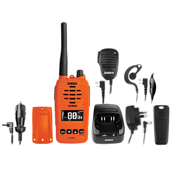 Uniden XTRAK 50 Orange 80 CH UHF CB Handheld