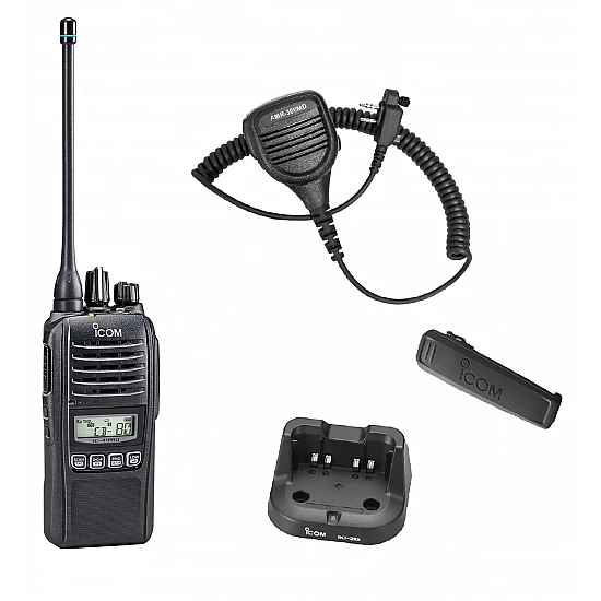 Icom IC-41PRO 80CH UHF CB Handheld + HD Remote Speaker Microphone