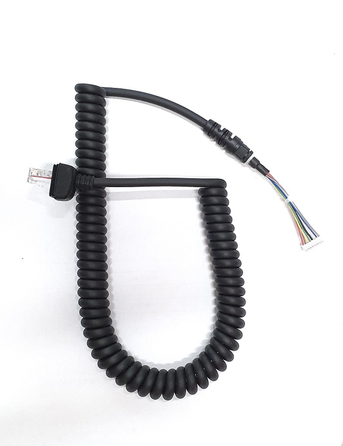 Replacement Curly Cord suits ICOM HM-182 Microphone