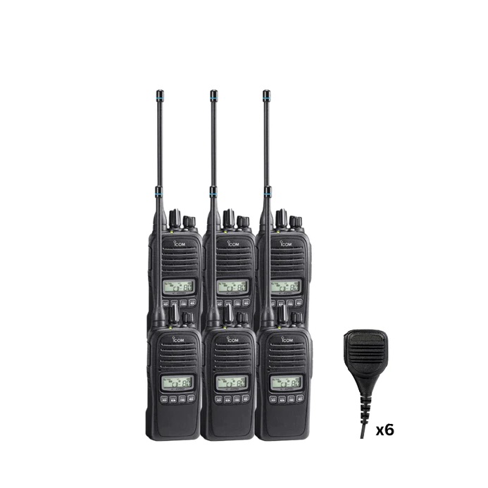 Icom IC-41Pro Waterproof UHF CB Handheld + Speaker Mic Pack