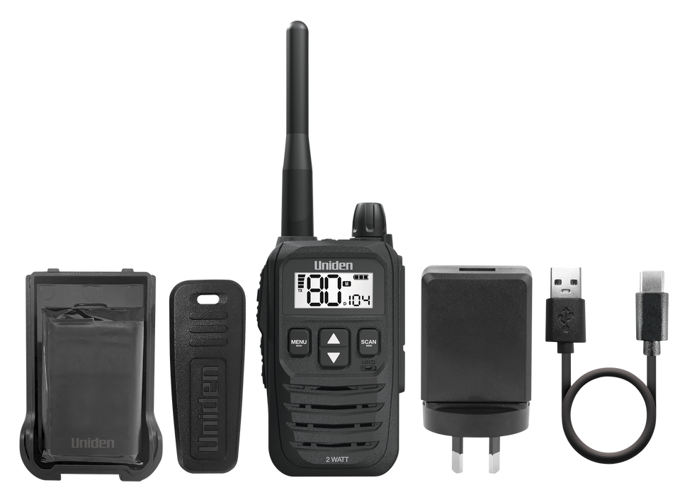 Uniden UH825 2W Uhf CB Handheld Radio Uniden UH825 2W Uhf CB Handheld Radio