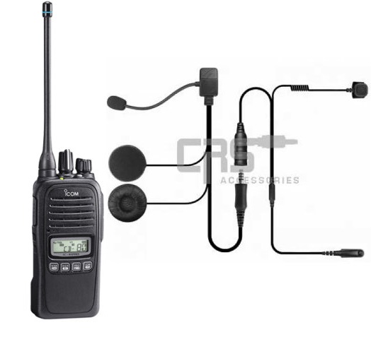 Icom IC-41PRO with CRS Motorcycle Helmet Kit - Radio Body Mount