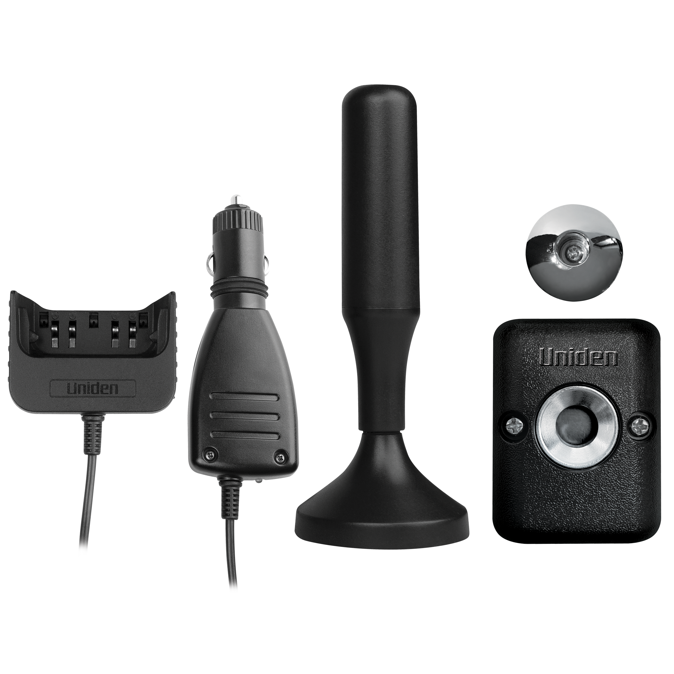 Uniden ACCX50 UHF Car Charger Magnetic Bracket & Antenna