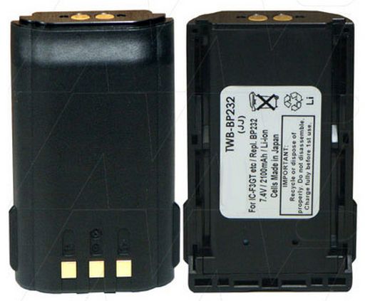 Icom BP232 (IC41S/W) Aftermarket Replacement Battery
