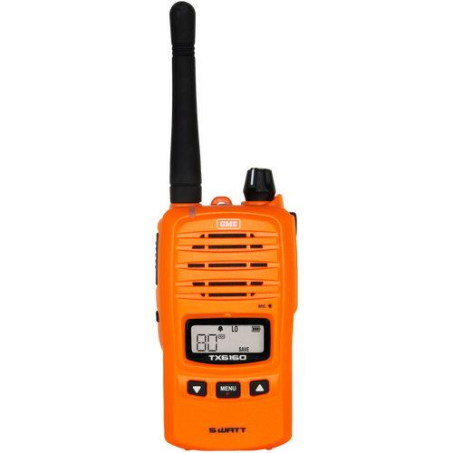 GME TX6165XO Orange 5 watt IP67 Handheld UHF CB Radio 