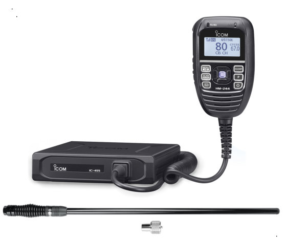 ICOM IC-455 UHF Radio + AT500BK 5.5dBi Antenna Bundle