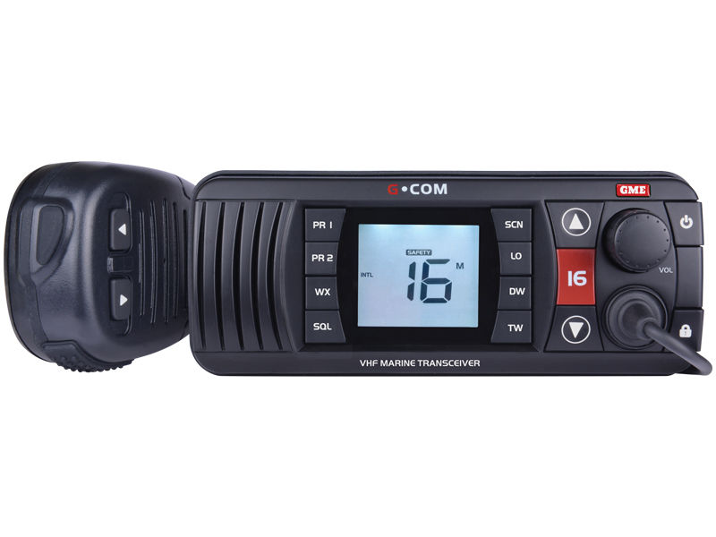 GME GX700B Black Waterproof VHF Marine Radio