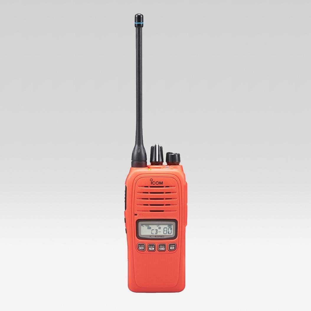 Icom IC-41PRO Orange Waterproof 80CH UHF CB Handheld