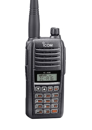 Icom IC-A16E VHF Airband Handheld Radio 
