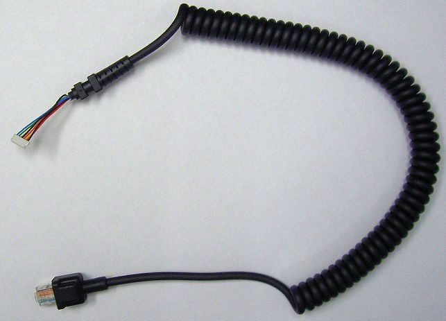GME Replacement curly cord for the MC520B, MC524B & MC534B microphones