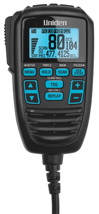 Uniden RM980 LCD Speaker Microphone for UH9080 and UH9060 