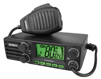 Uniden UH5050 80 Channel 24 / 12 Volt DIN Mount Size UHF CB Mobile