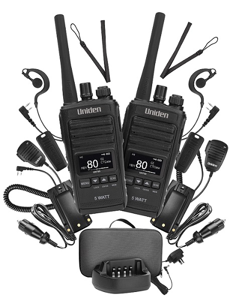 Uniden UH755-2 Deluxe Twin 80CH UHF CB  Handheld Radio Pack