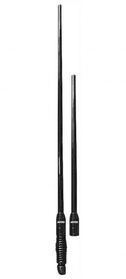 Axis AKU4TWIN 7dB + 4db Removable Black Ground Independant UHF CB Antenna Kit