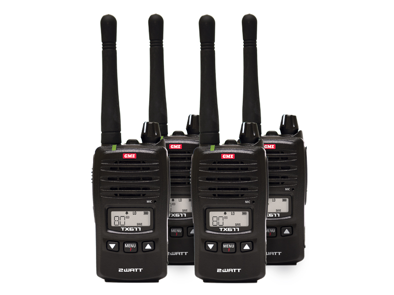 GME TX677 Quad Pack 80 Channel UHF CB Handhelds