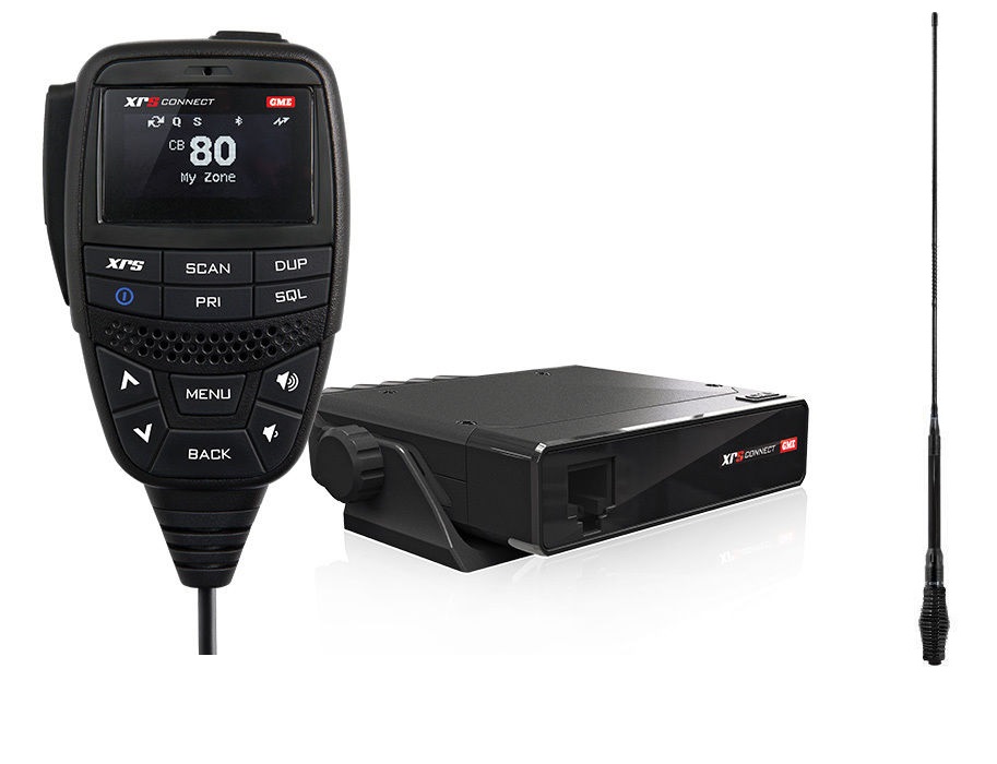 GME XRS330C UHF CB Connect Touring Pack Black